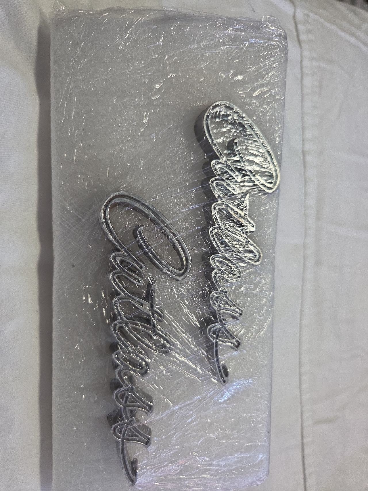 Oldsmobile Cutlass Chrome Script Emblems
