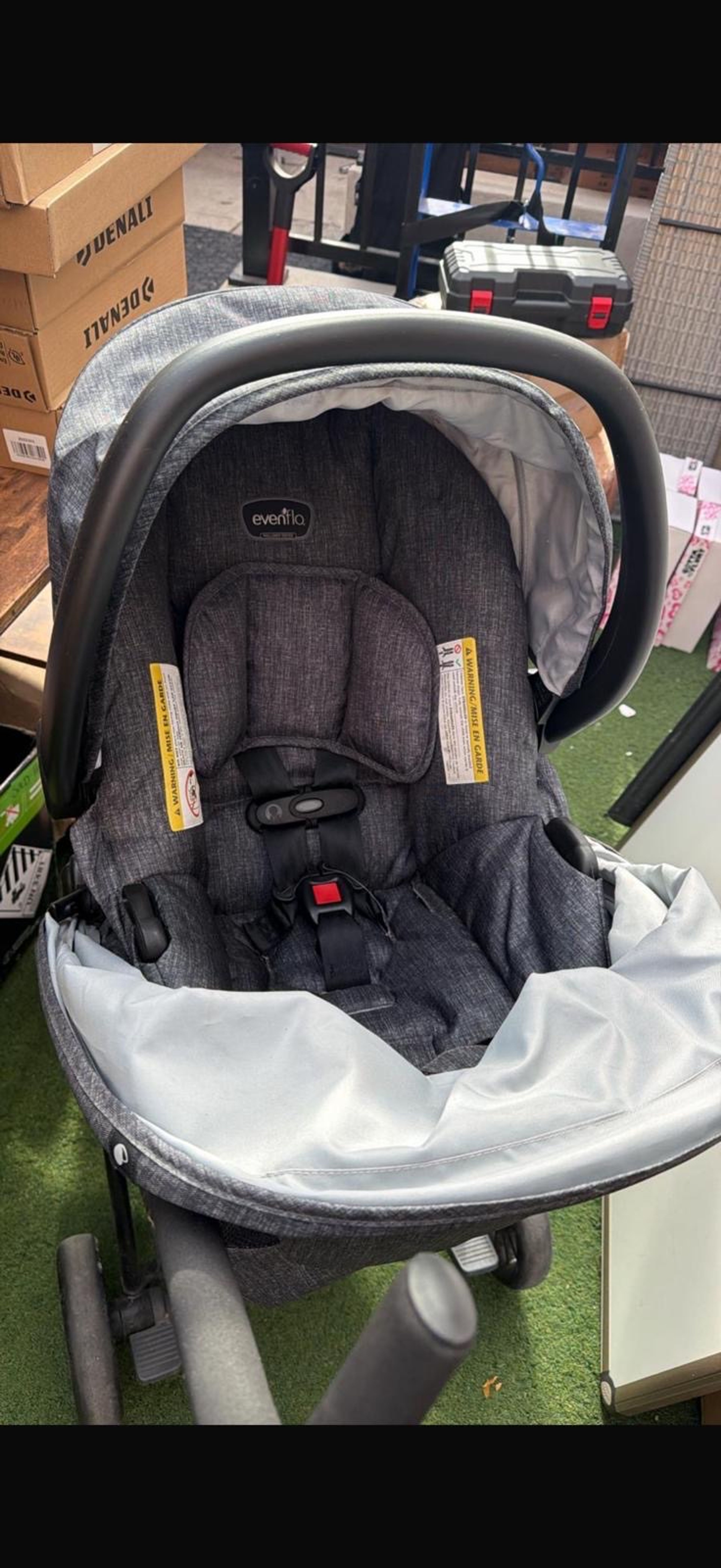 Evenflo Sibby Travel System Charcoal - Image 2