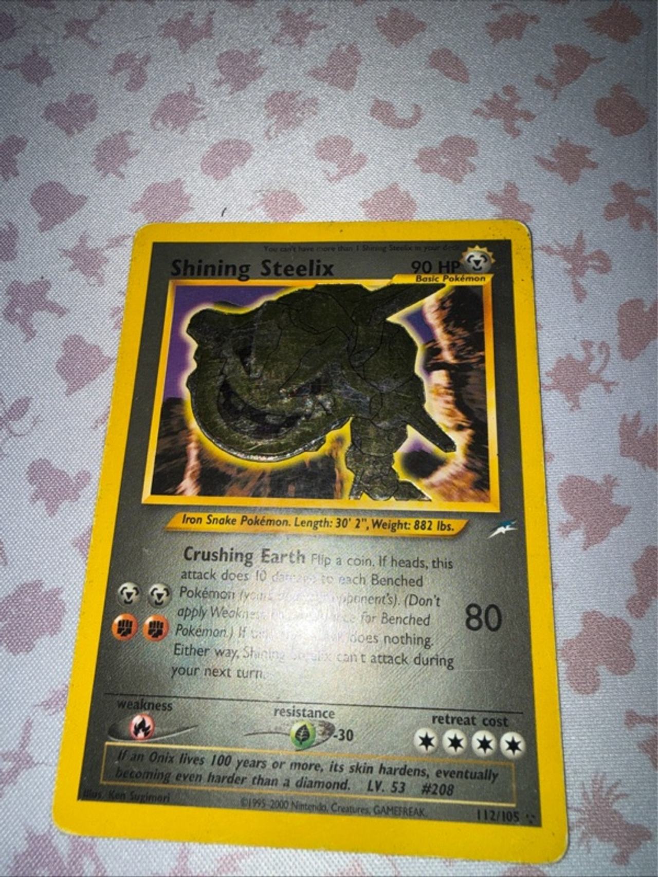 Pokemon Shining Steelix Neo Destiny Holo #112