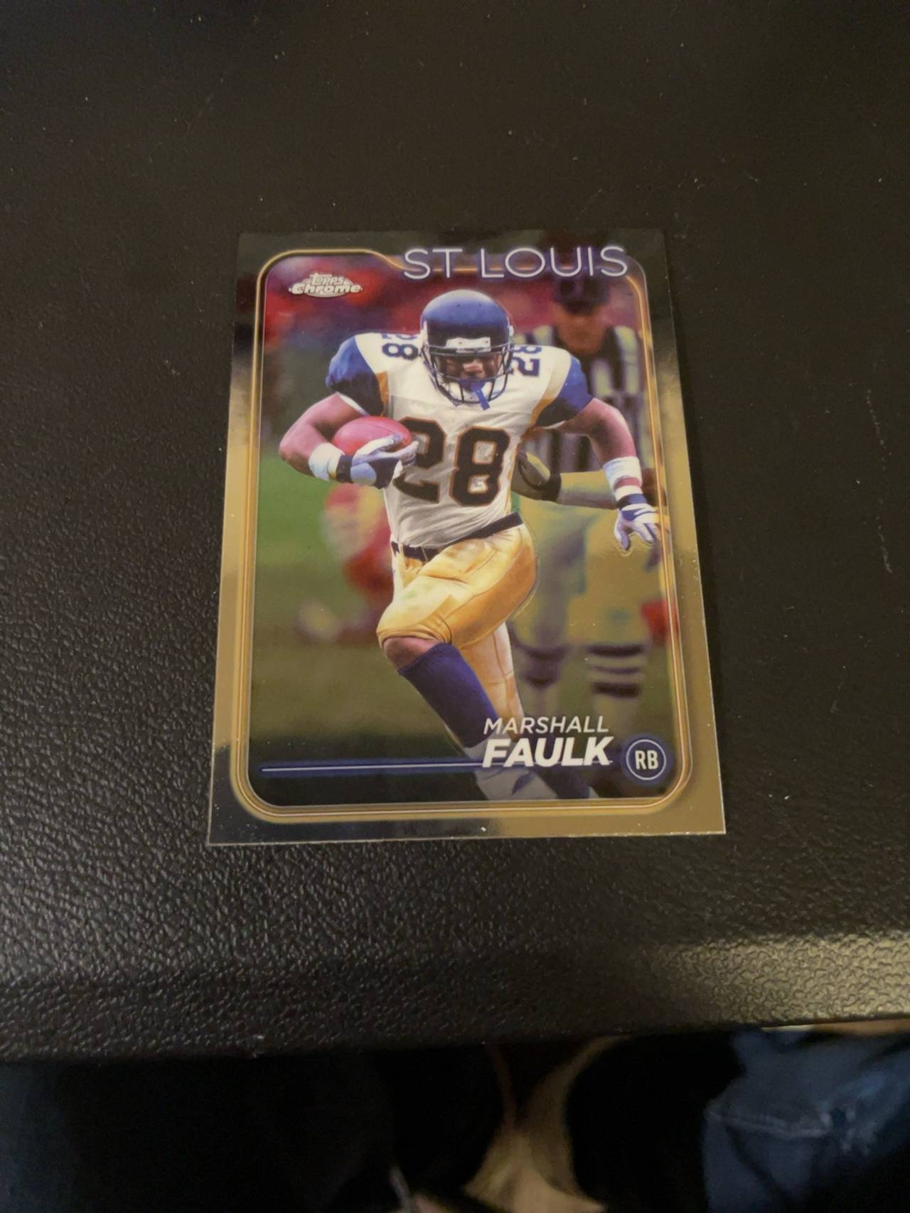 Topps Chrome Marshall Faulk 2024 Refractor Parallel Card #101