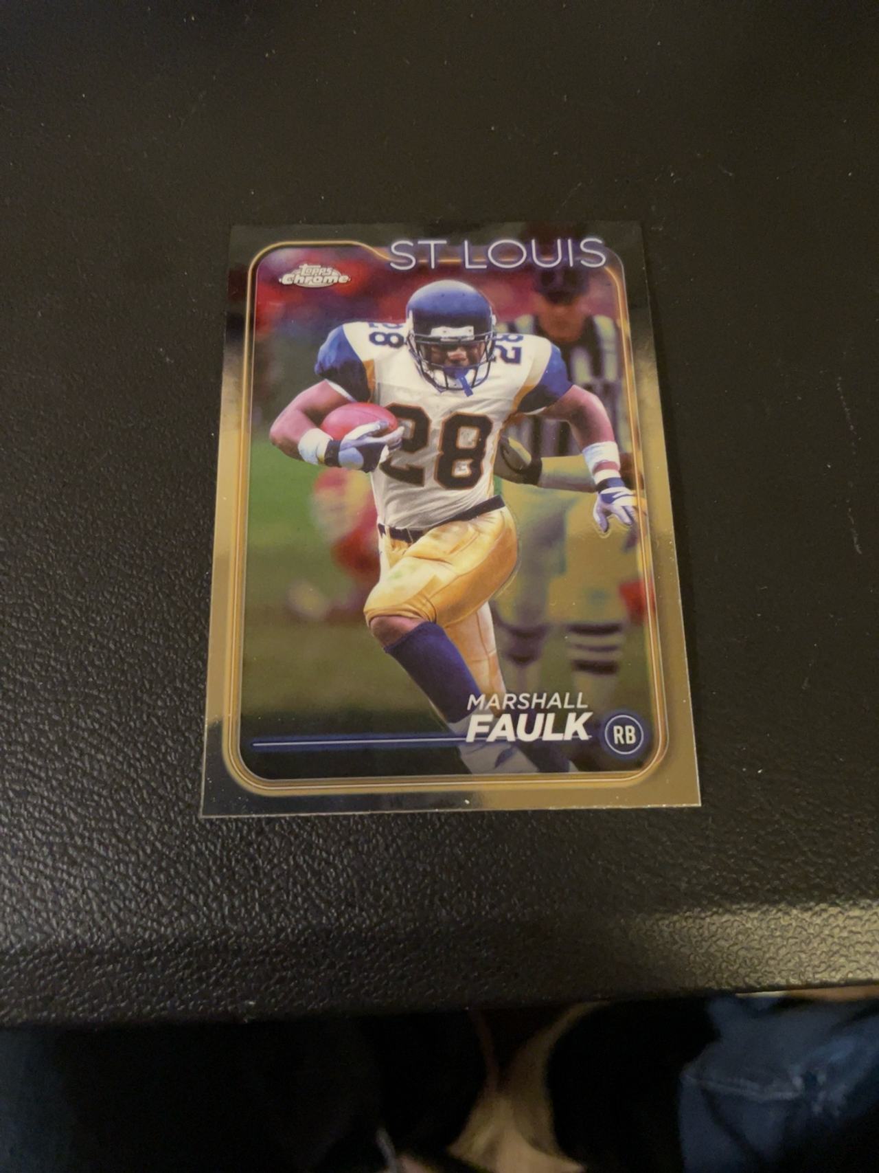 Topps Chrome Marshall Faulk 2024 Refractor Parallel Card #101