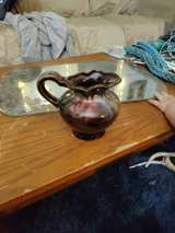 Vintage Iridescent Lusterware Ceramic Pitcher - Image 1