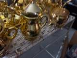 Vintage Gold Plated Ceramic Tea Set - Image 4
