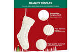 FESCIORY 18 Inches Christmas Stockings Bulk, 6 Pack Large Size Cable Knitted - Image 3