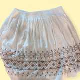 NWT J.Jill White Smocked-Waist Linen-Blend Pants - Image 3