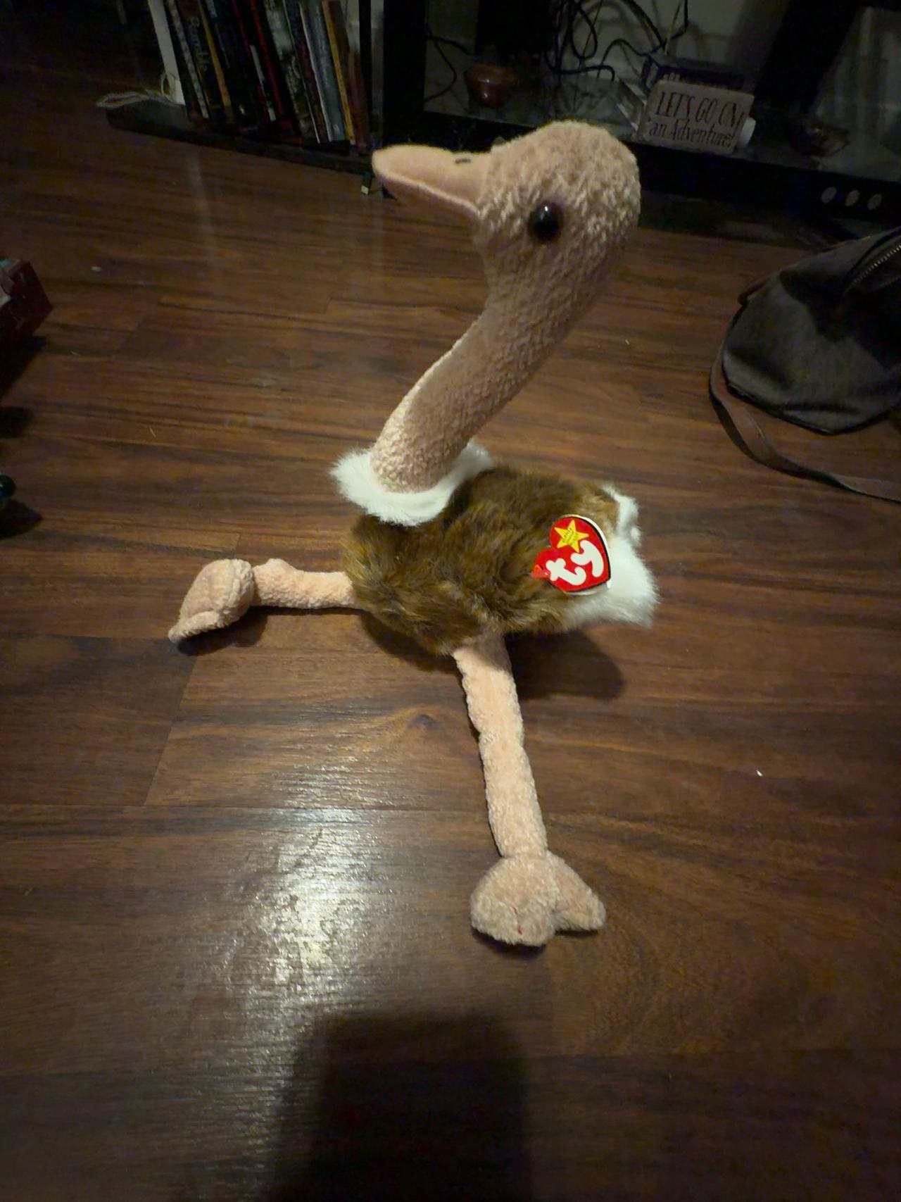 Ty Beanie Buddy Stretch the Ostrich Plush