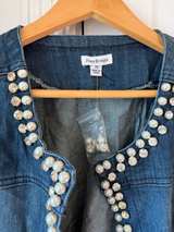 Joan Rivers Denim Jacket with Bling 2X - Image 3
