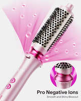 Wavytalk Heatwave Pro 1.5" Ionic Thermal Brush with Bilateral Ionic Outlet Pink - Image 2
