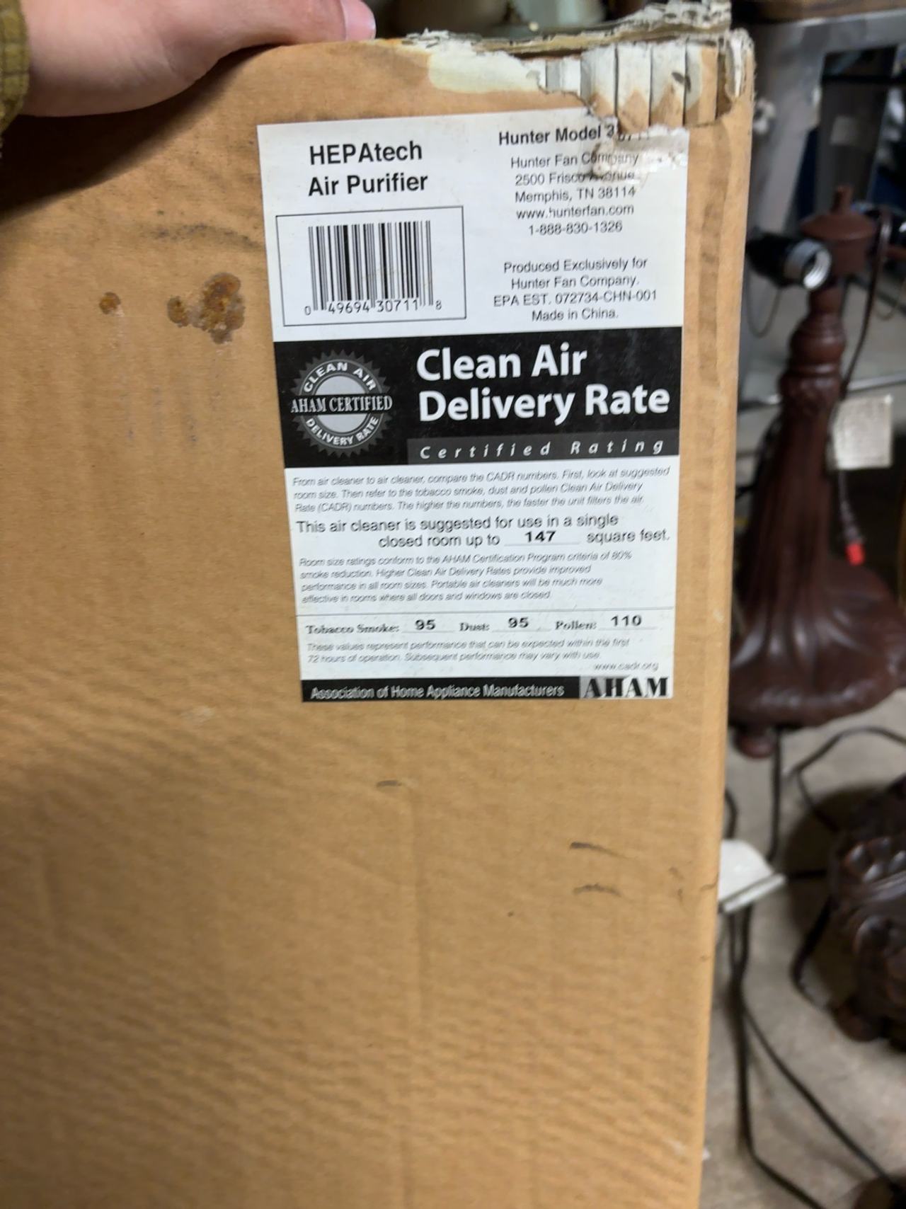 Hunter HEPAtech Air Purifier Black