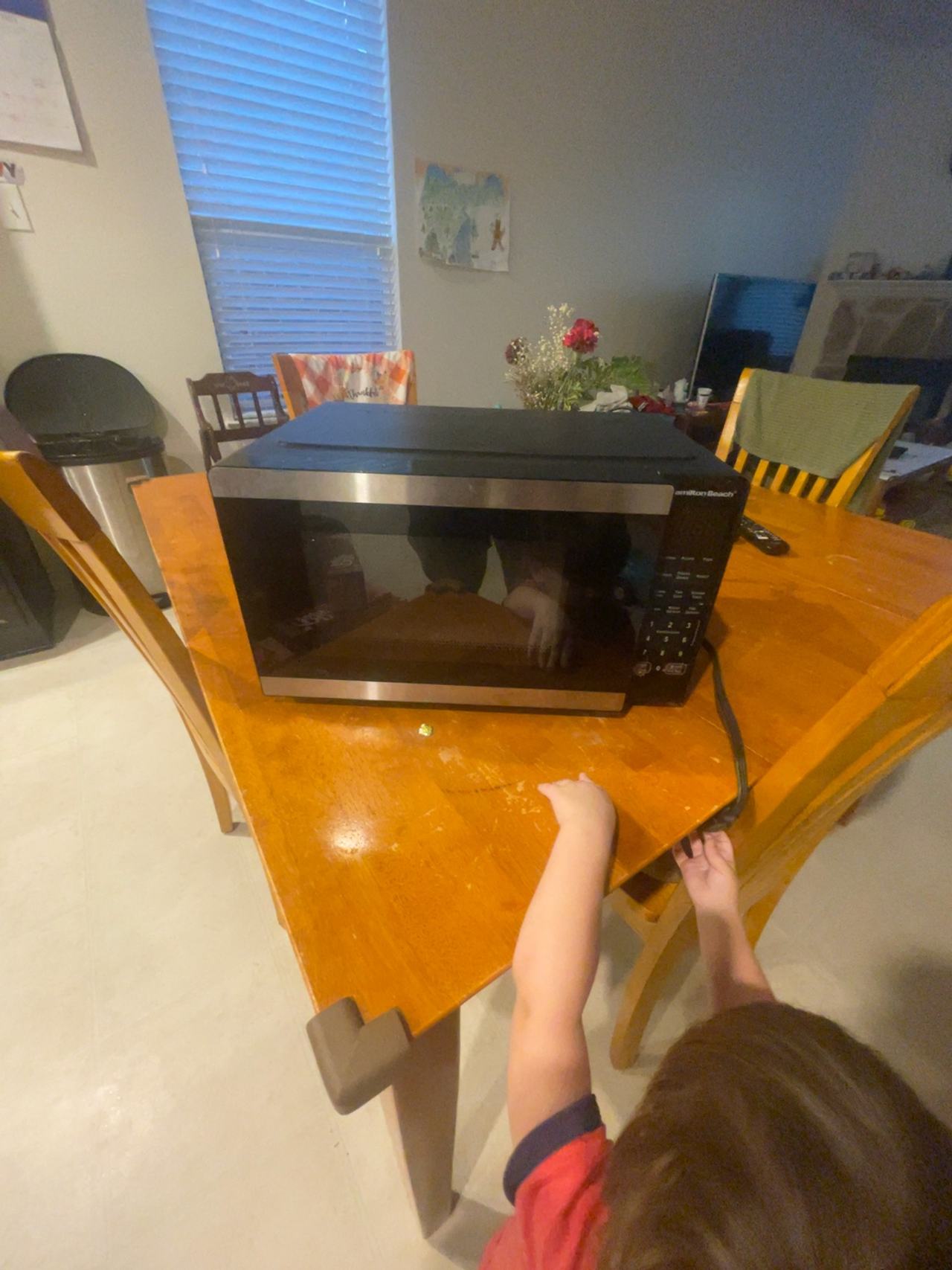 Hamilton Beach Compact Digital 0.9 cu ft Stainless Steel Microwave