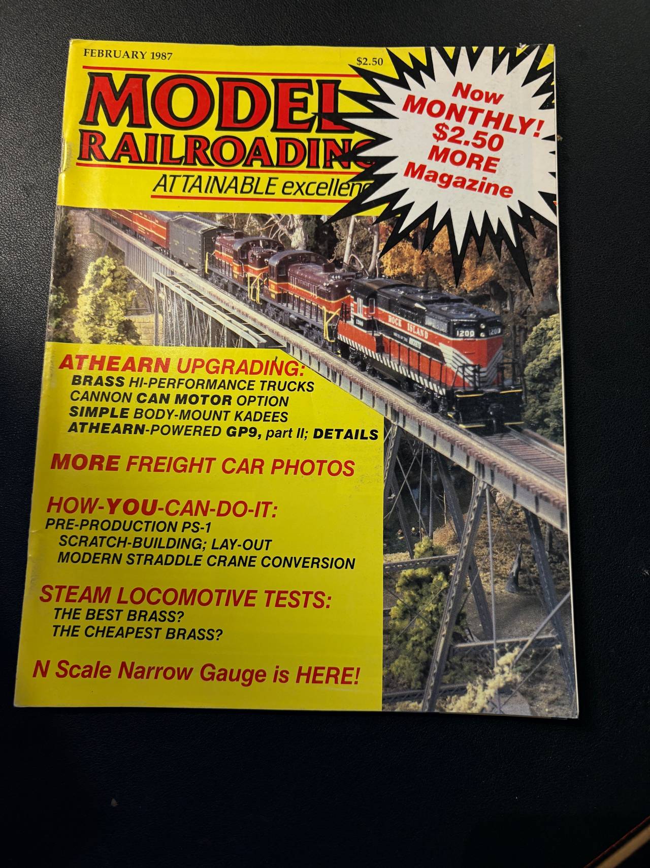 Model Railroading Magazine February 1987 Issue