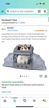 Expandable Pet Carrier Backpack - Image 1