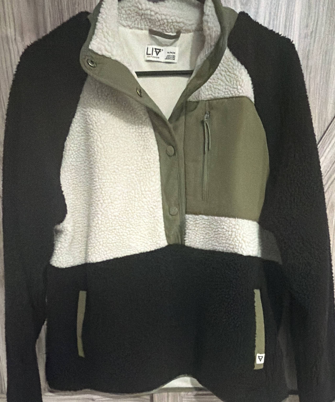 LIV Outdoor Wanderer Sherpa Fleece Pullover Medium