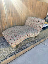 Modern Geometric Pattern Chaise Lounge - Image 1