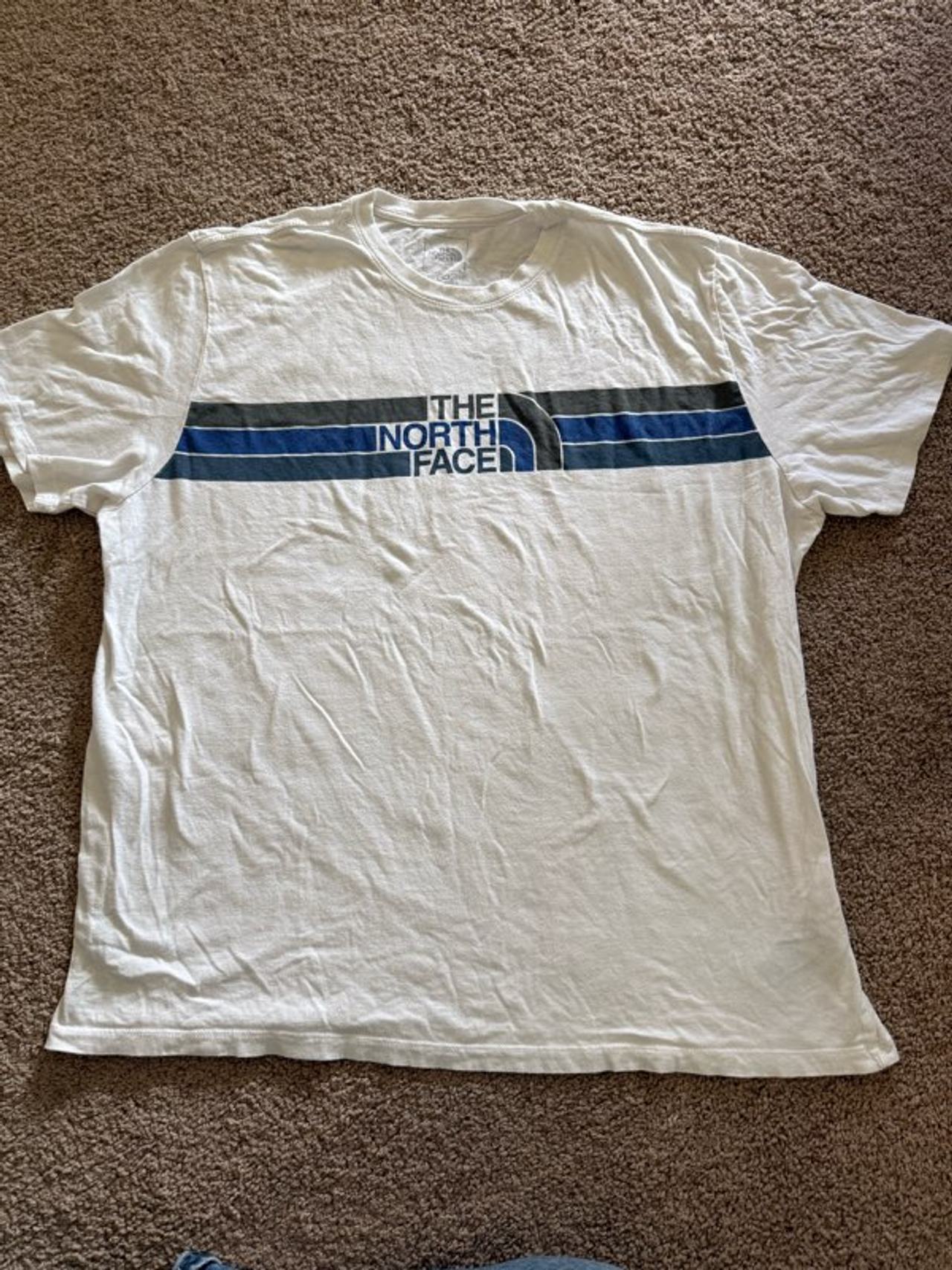 The North Face Striped Logo Graphic T-Shirt
