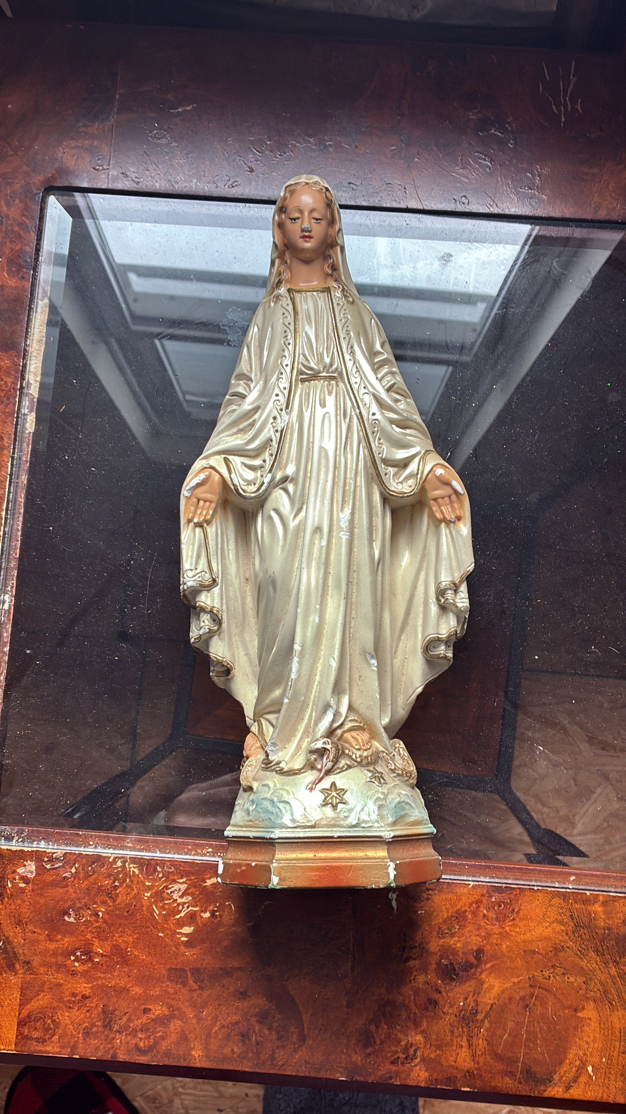 Vintage Virgin Mary Statue Our Lady of Grace