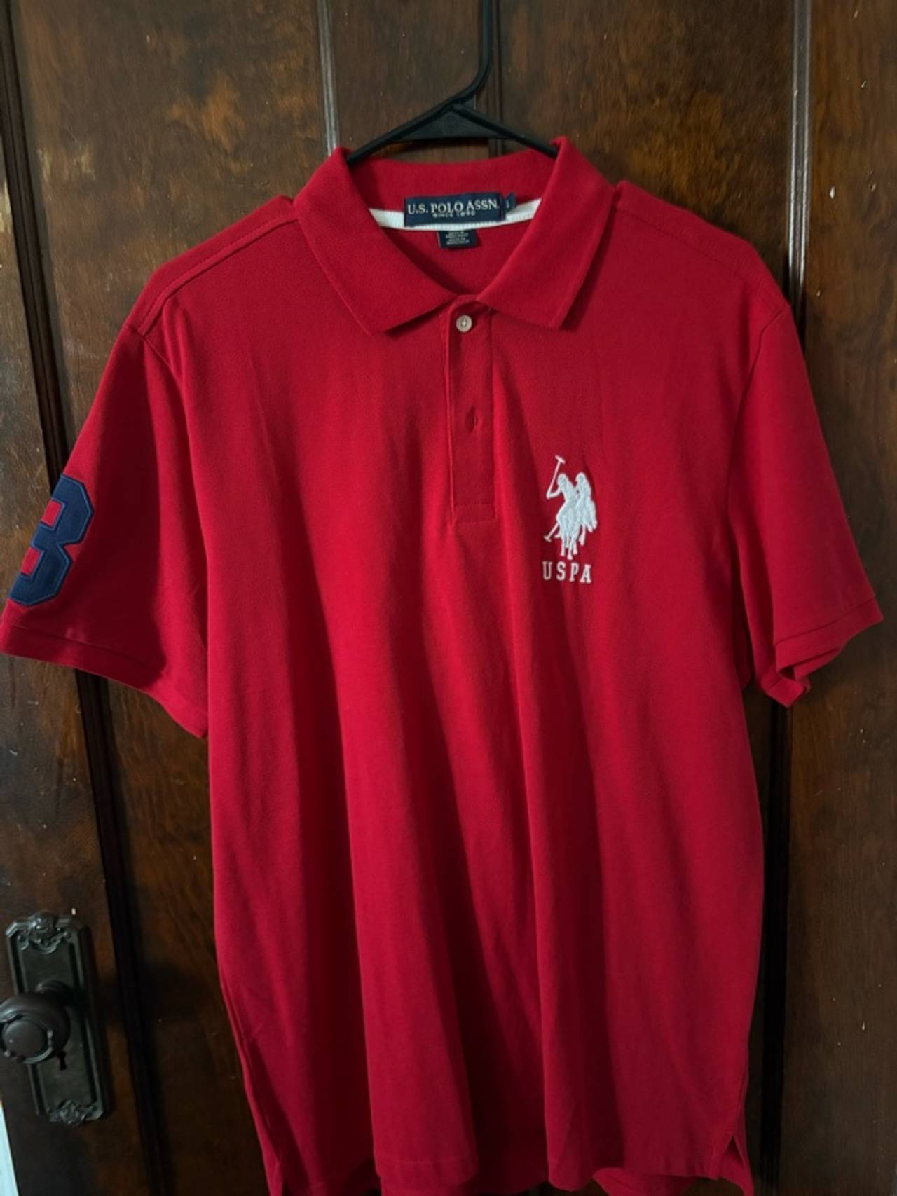 U.S. Polo Assn Red Polo Shirt Short Sleeve