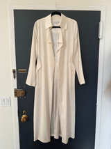 Fleur du Mal White Trench Coat Sz M - Image 1