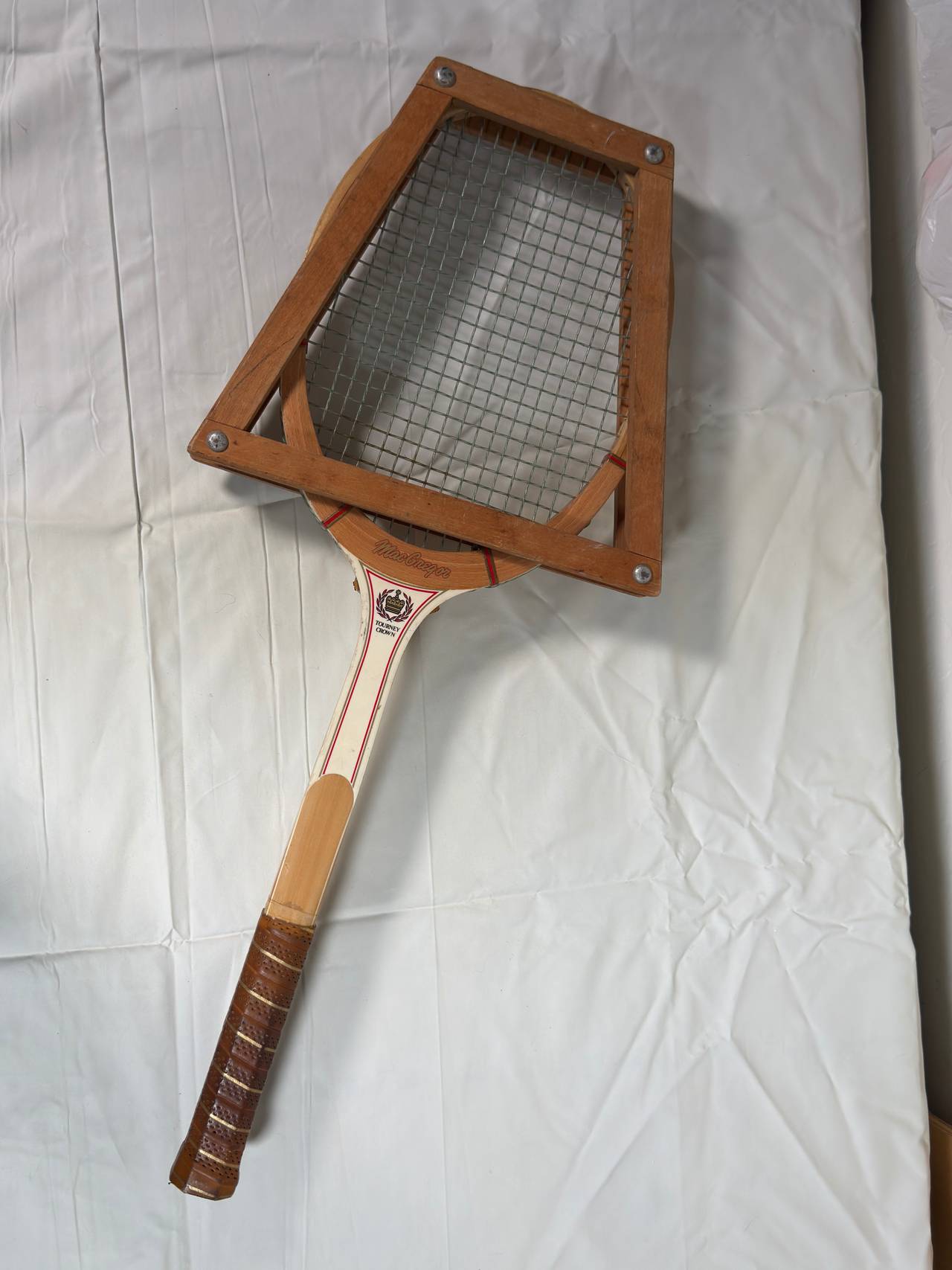 MacGregor Double Crown Wooden Tennis Racket