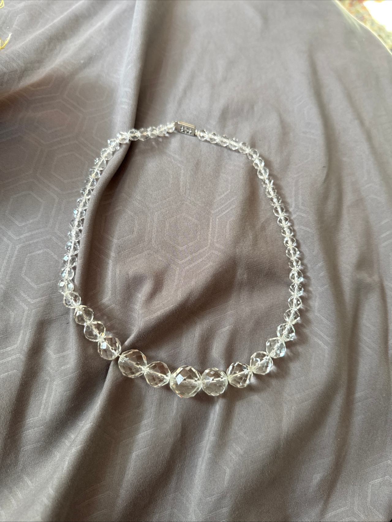 Vintage Crystal Bead Necklace