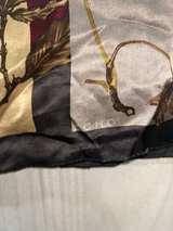 Vintage ECHO Silk Patchwork Leaf Print Scarf - Image 3
