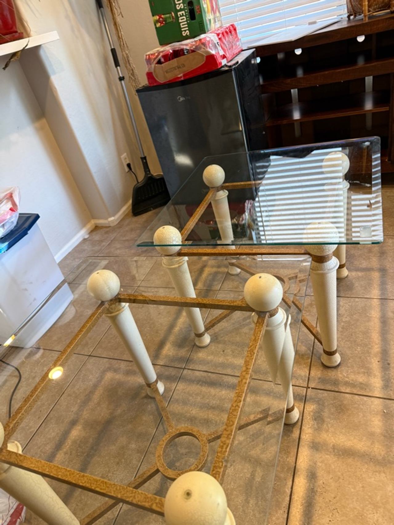 Clear Glass Coffee Table