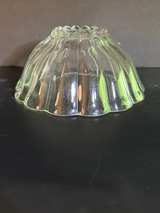 Vintage Scalloped Ribbed Glass Bowl 7” - Image 2