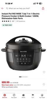 Instant Pot RIO Wide 7.5 Quart Multi-Cooker - Image 1