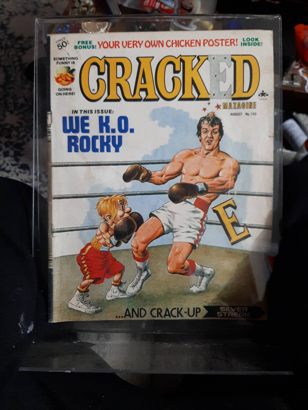 Cracked Magazine Issue #143 August 1977 Rocky Cover