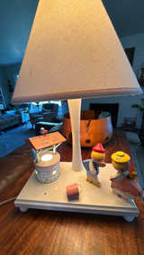Vintage Irmi Jack and Jill Wooden Nursery Lamp - Image 4