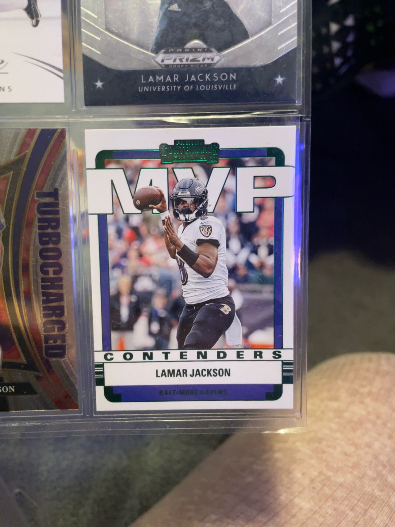 Panini 2022 Contenders MVP Lamar Jackson Trading Card