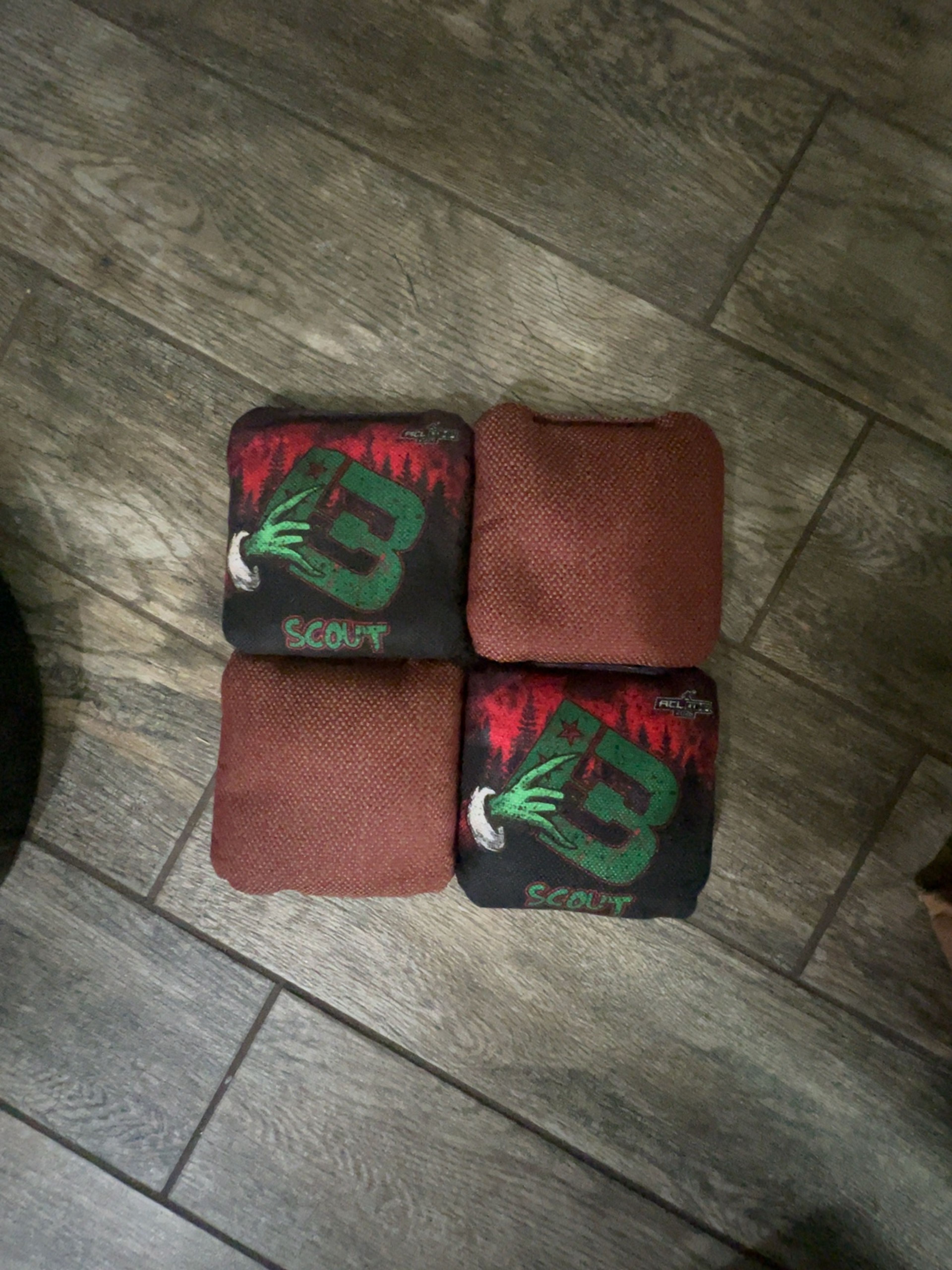 Brotherhood Cornhole Bags Set of 4 ACL Pro Stamped, Scout