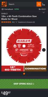 Diablo 12" 60-Teeth Pergo Laminate Saw Blade - Image 2