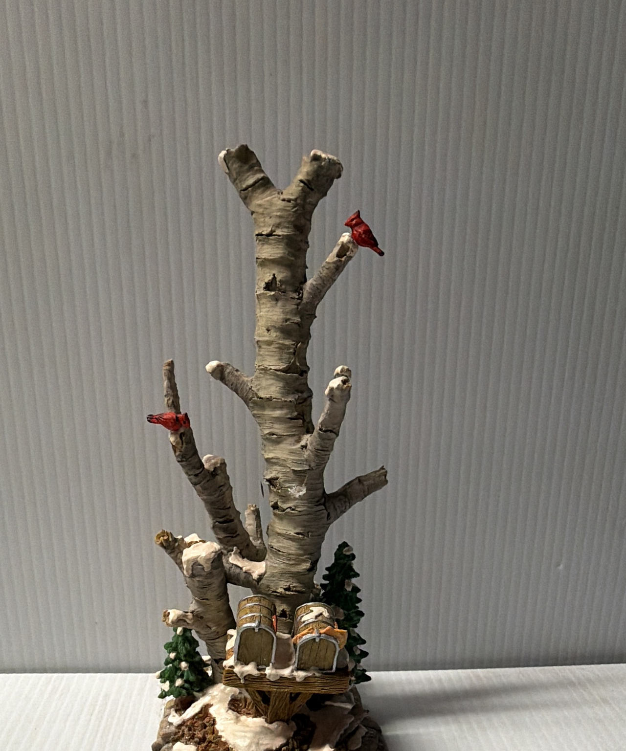 Department 56 Snow Village Birch Trees with Cardinals (Vintage 1998)