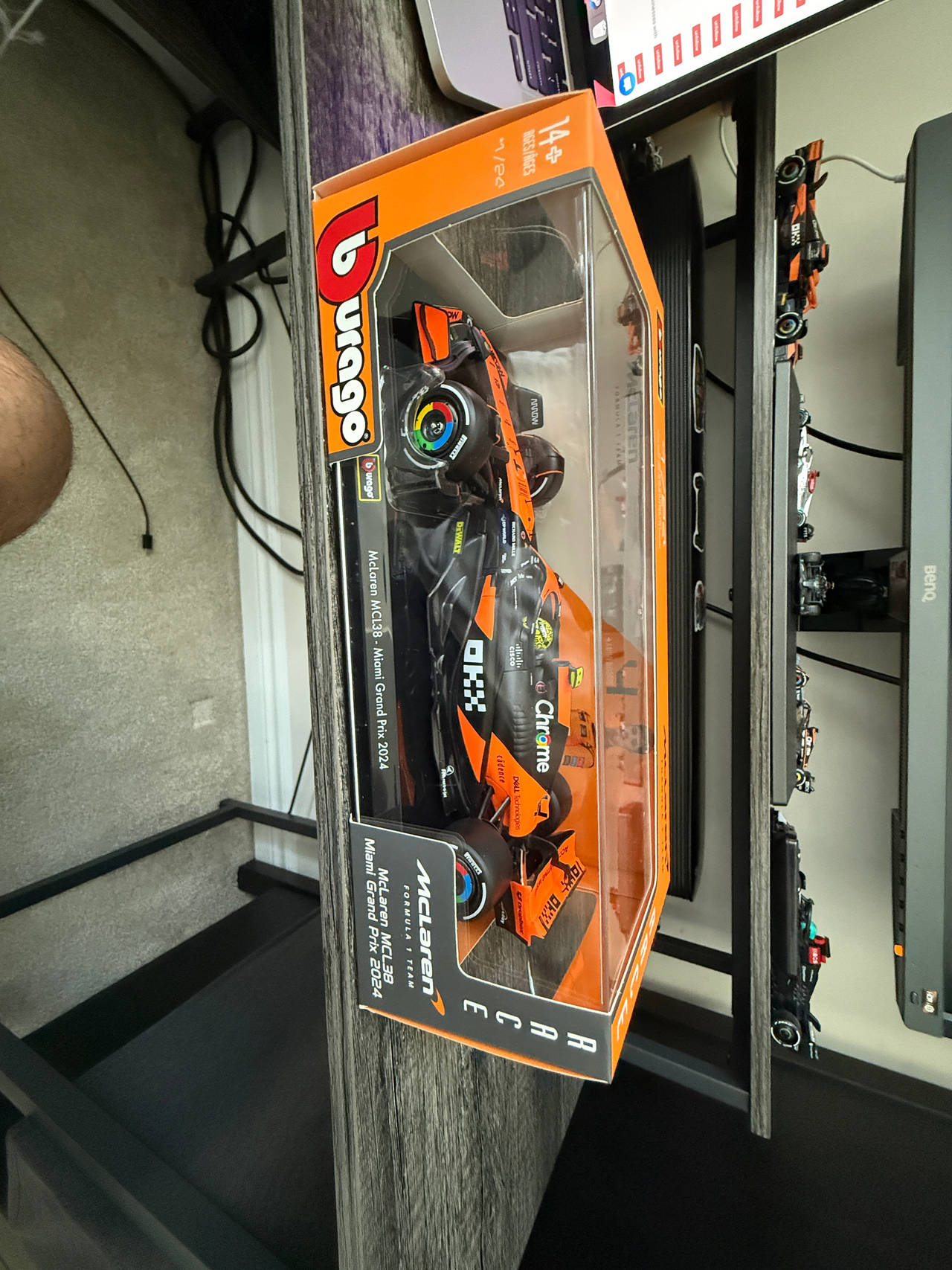 Bburago McLaren MCL60 Monaco Grand Prix 2023 1:18 Diecast Model
