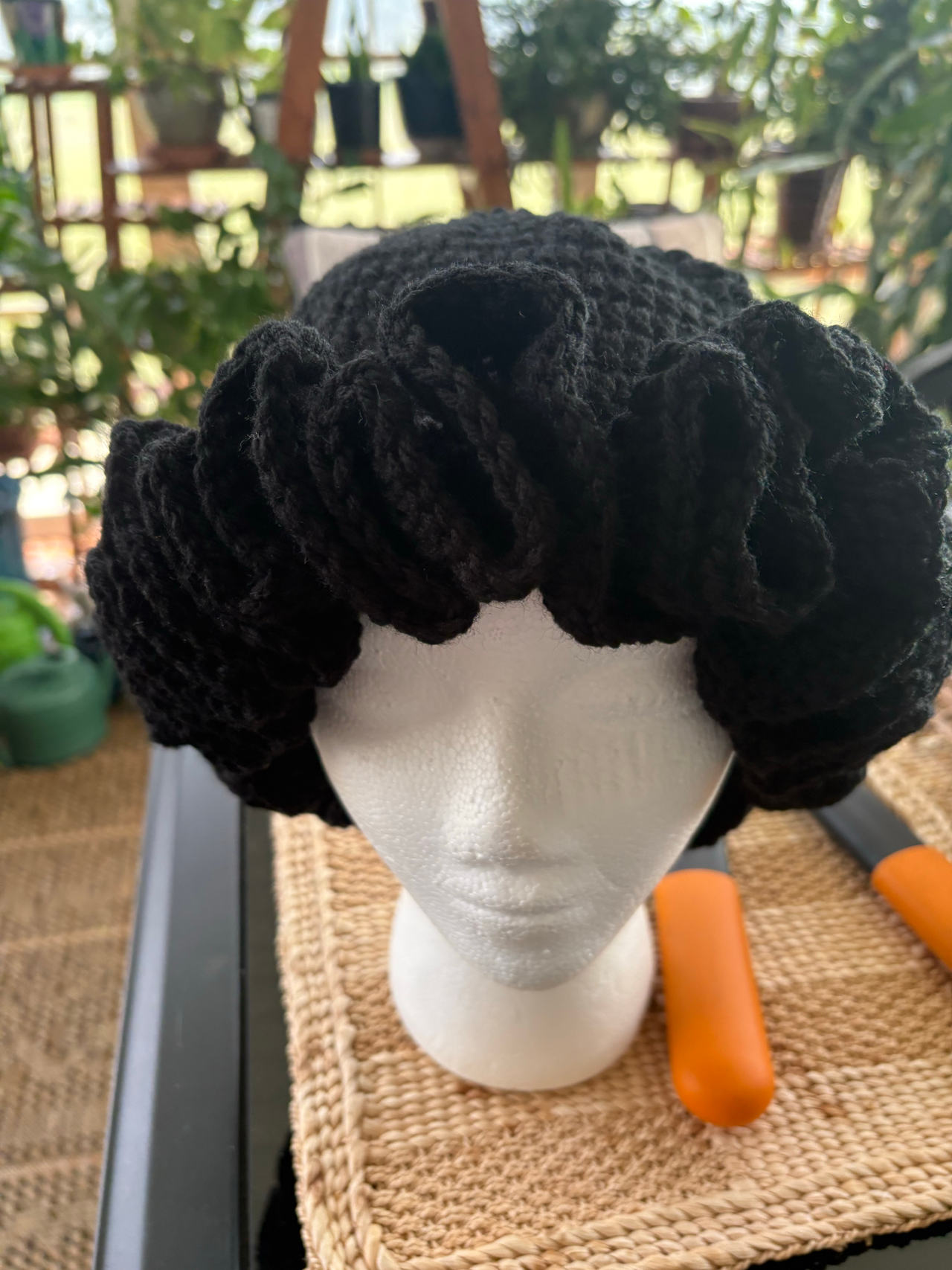 Handmade Crochet Ruffle Hat