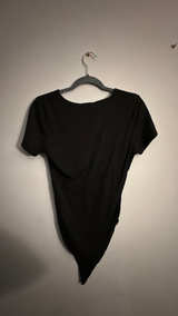 Eye Candy- Black Short Sleeve Bodysuit - Image 3