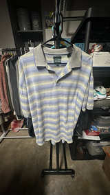 Bolle Golf Polo Shirt Blue Striped - Image 2