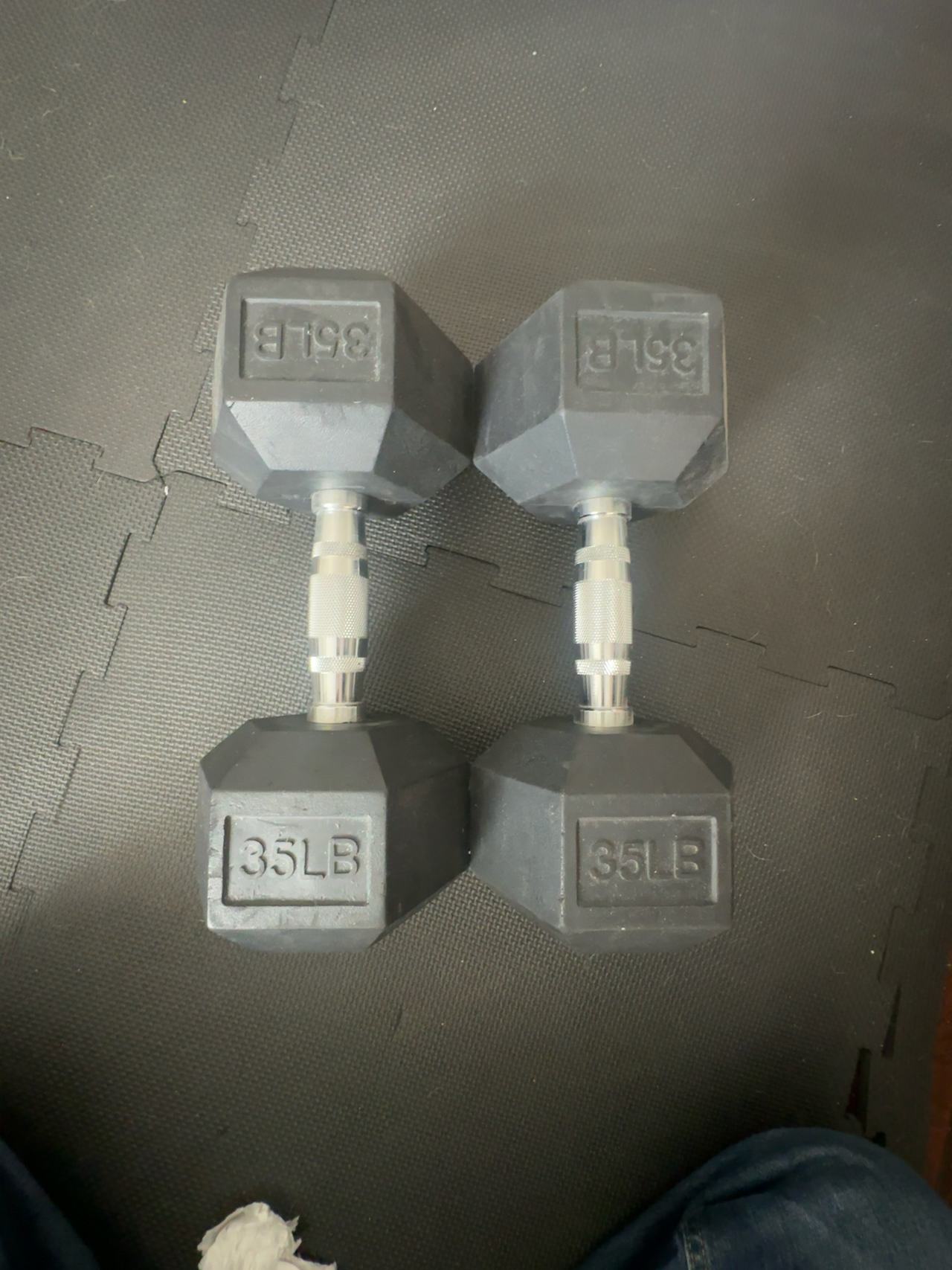 Rogue Fitness 35 lb Hex Dumbbell PAIR