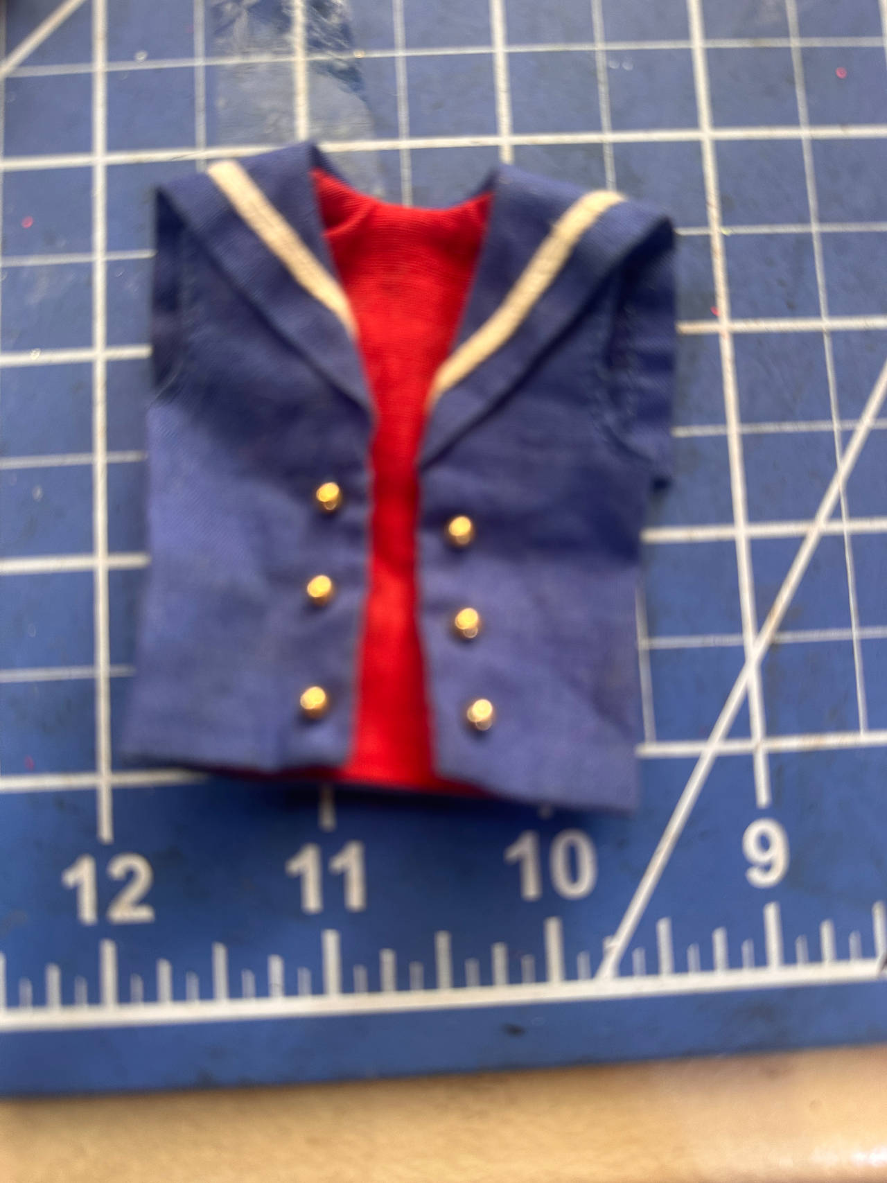 Barbie SKIPPER, SHIPS AHOY sailor top, vtg 1960s. 195