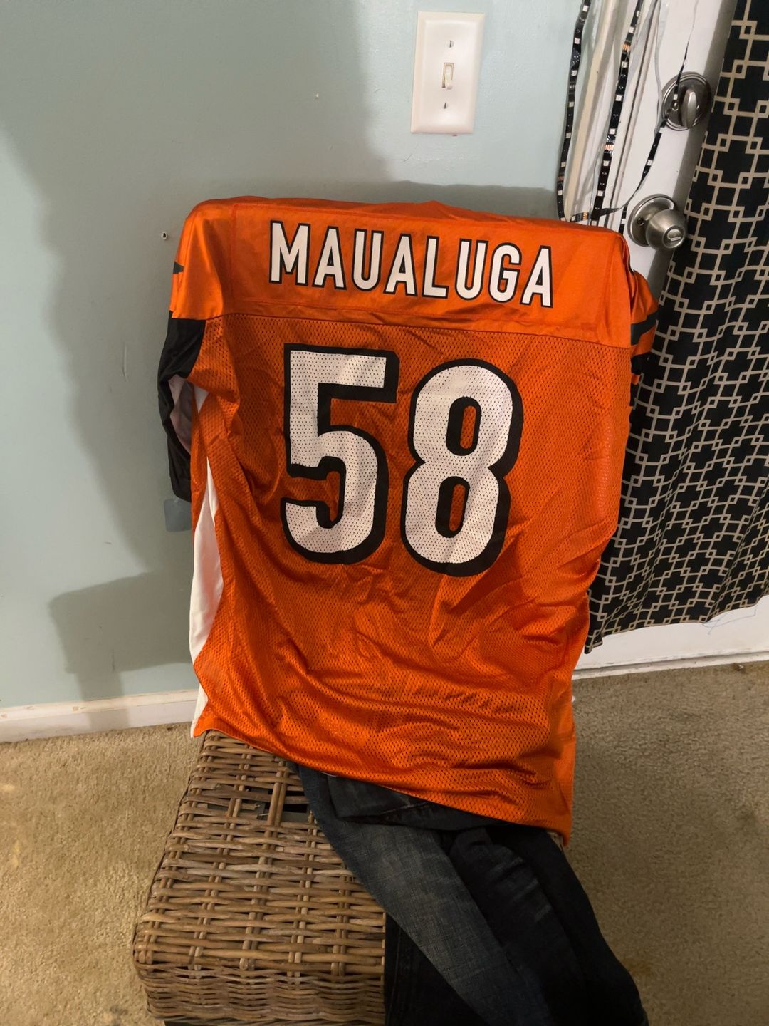 Reebok Cincinnati Bengals Rey Maualuga #58 Jersey