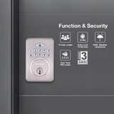 Defiant Castle Electronic Deadbolt in Matte Black - Image 7