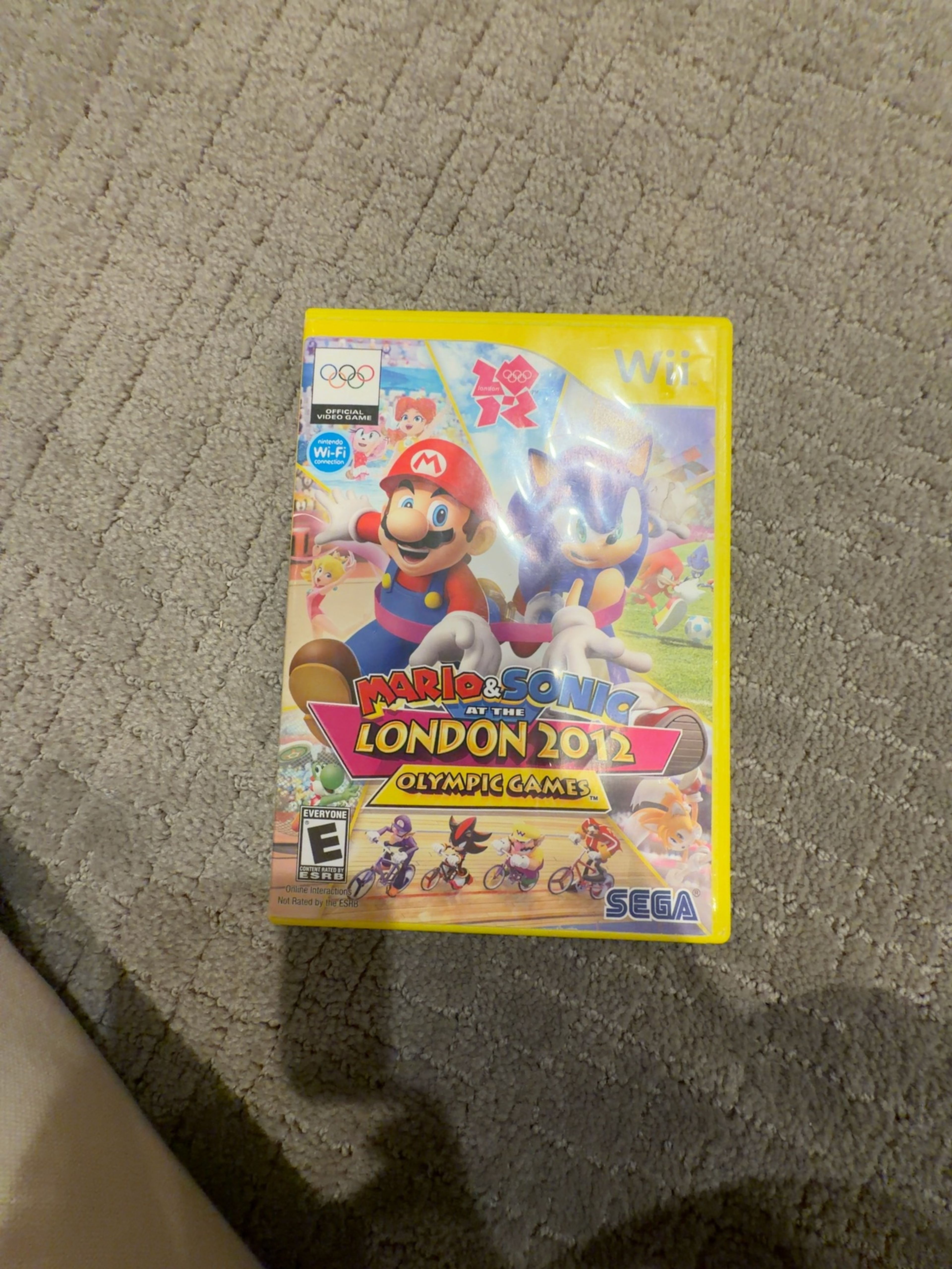 Nintendo Mario & Sonic at the London 2012 Olympic Games (Yellow Wii Case)