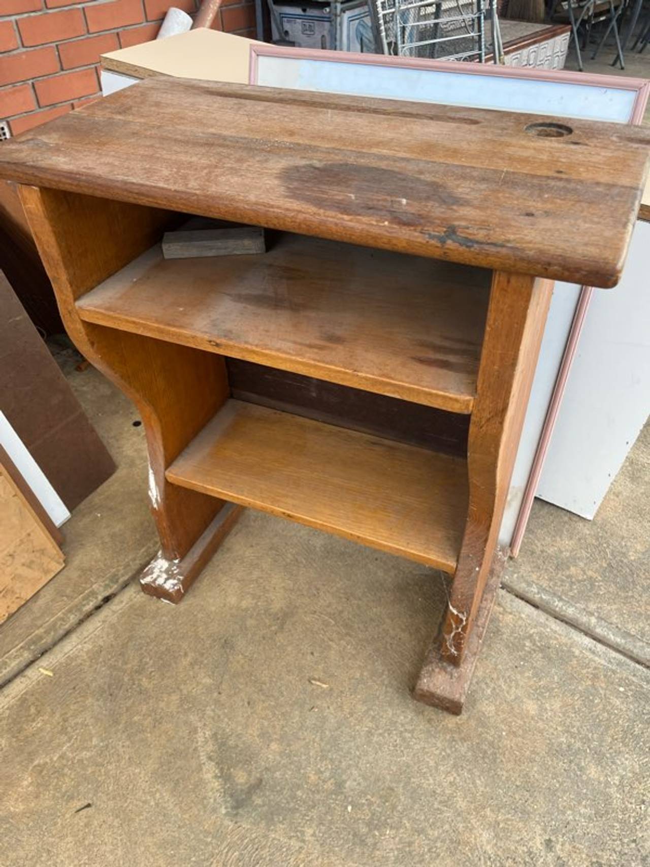 Vintage Wooden Bookshelf