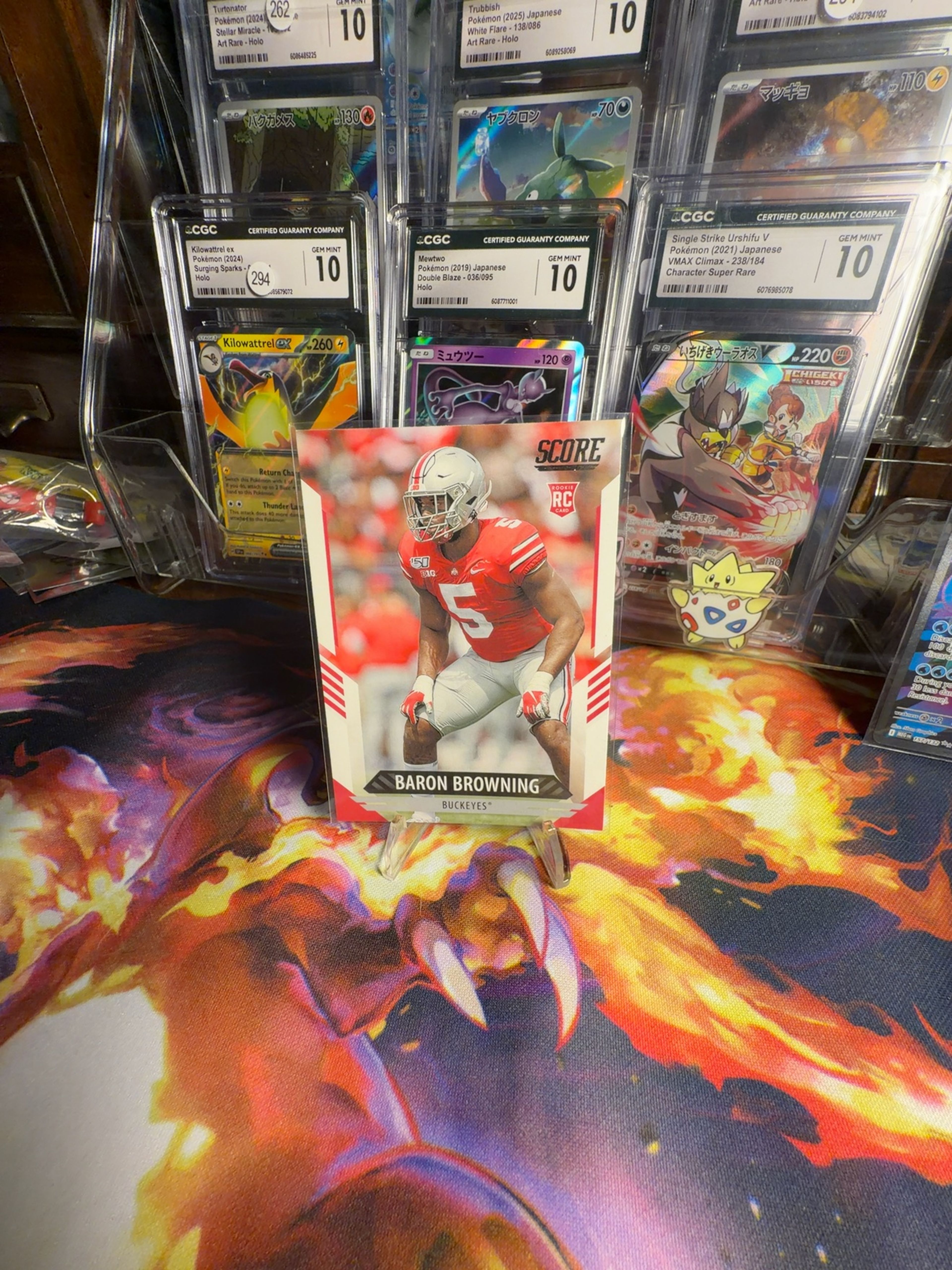 Panini Score 2021 Baron Browning Rookie Card