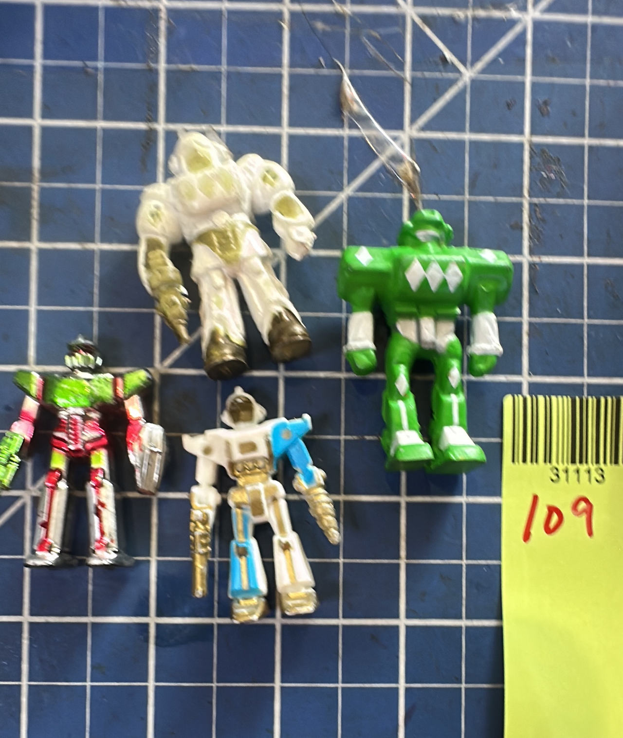 SOMA Sonic Ranger vtg mini figure robot bundle 4 pcs.