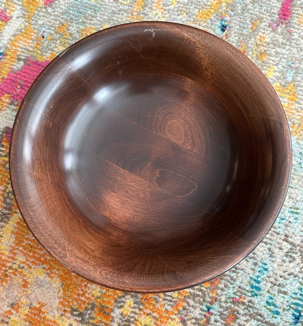 Vintage Woodbury Woodwear Black Walnut Serving Bowl