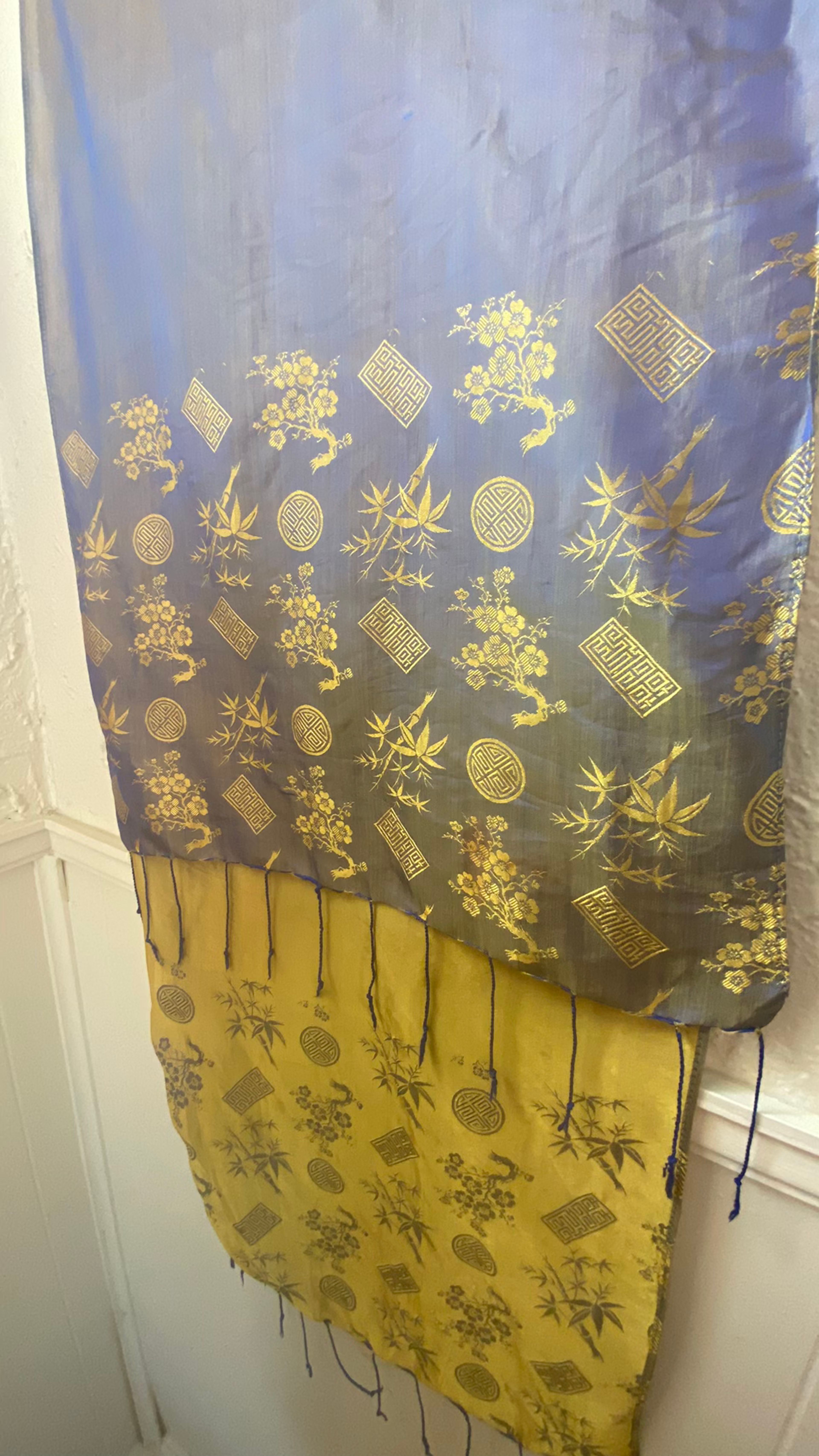100% Silk Brocade Scarf - Image 2