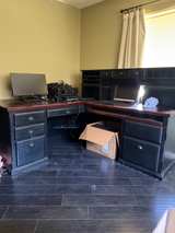 L-Shaped Executive Desk with Hutch and Side Cabinet - Image 3