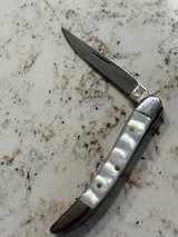 Vintage Red Deer Mother of Pearl Toothpick Knife - Image 6